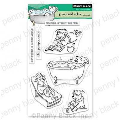 Penny Black Clear Stamps - Paws & Relax